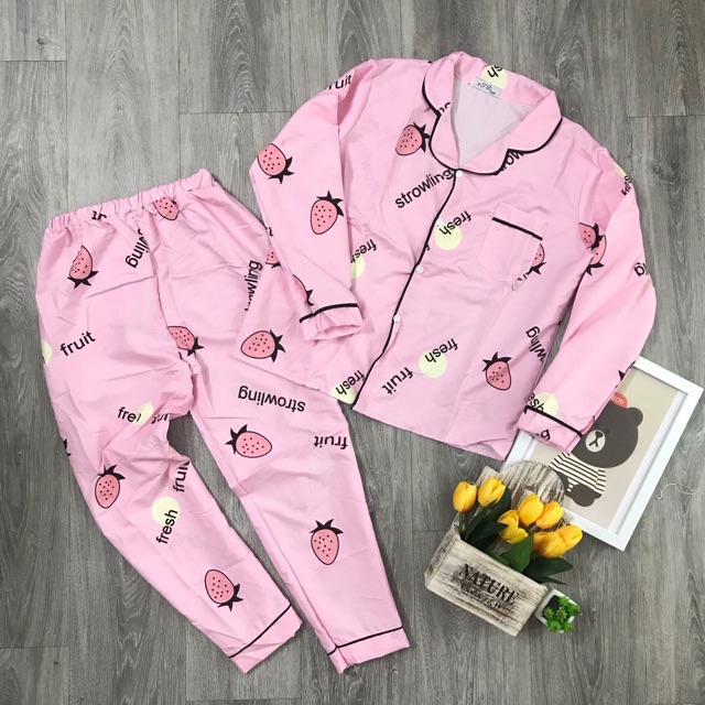 Đồ ngủ mặc ở nhà Pijama dài tay- có video [ Tất cả hình thật- màu sắc inbox] | BigBuy360 - bigbuy360.vn