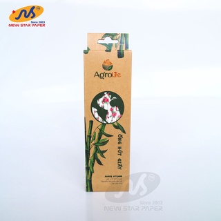 Phi 6 - Hộp 50 ống hút giấy làm từ sợi mía
