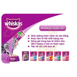 Pate cho mèo Whiskas gói 85gr
