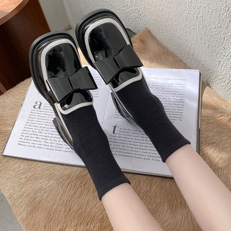 Giày lolita nữ đế cao 5p chất liệu mềm mại, giày búp bê nữ phong cách đáng yêu da mềm