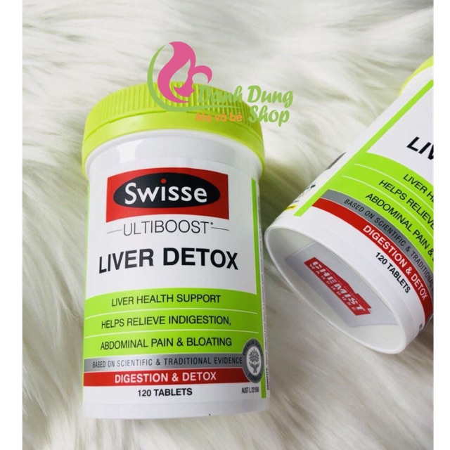 (mã P1)) - thải độc gan swisse Liver detox 120 viên