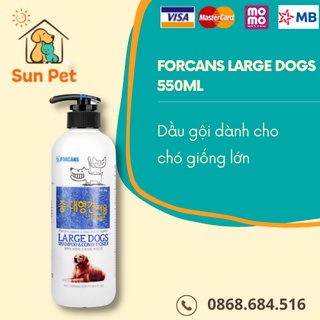 Forcans large dog shampoo & Dầu gội và xả cho chó lớn 550ml