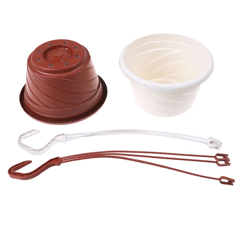 Set 3 chậu trồng cây treo trang trí sân vườn