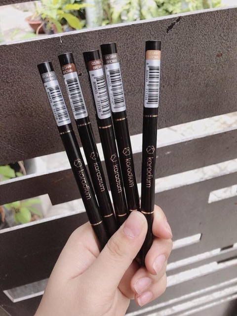 Chì kẻ mày Karadium Flat Eyebrown Pencil 2 đầu 01 02 03 04 05
