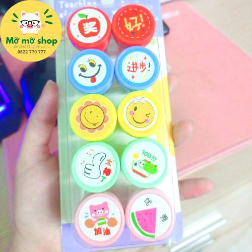 Con Dấu đồ chơi Hình Mặt Cười và nhiều hình kute dành trang trí, làm quà tặng