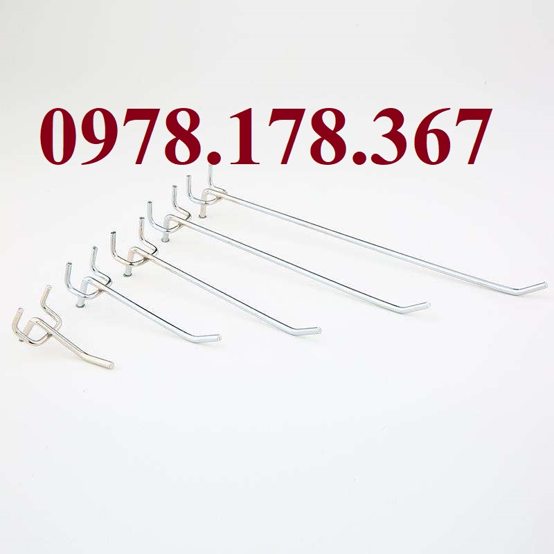 Móc bổng treo kệ siêu thị lưng tôn lỗ, móc treo phụ kiện điện thoại, móc treo trang trí Decor