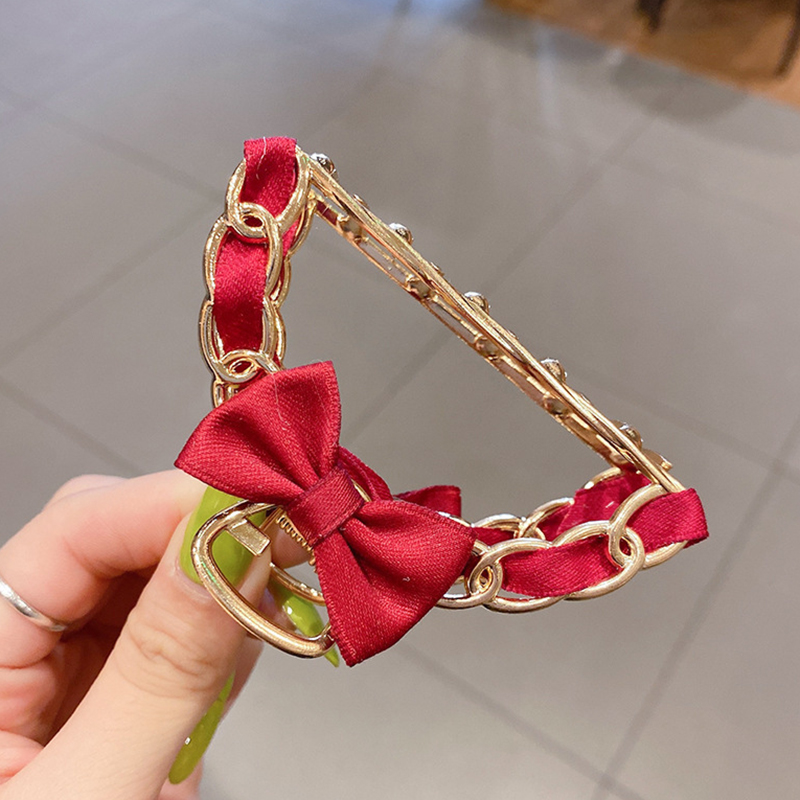 Bow-knot Metal Grabbing Clip Hairpin Back of Head Hairpin Hair Grab Bath Hair Clip Headdress