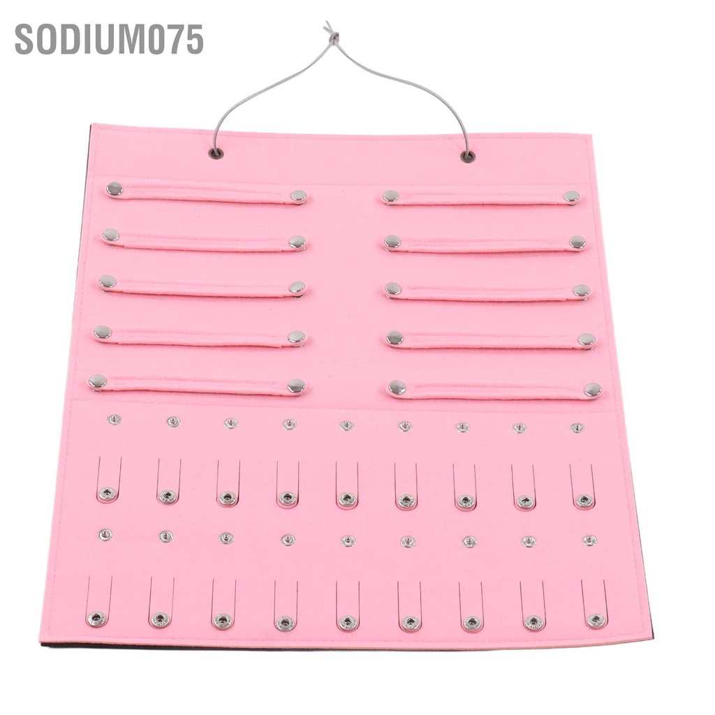 Sodium075 Giá đỡ lưu trữ nơ cài tóc Cô gái nỉ Treo tường băng đô Người tổ chức cho Phụ kiện kẹp