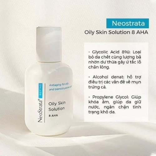 Tẩy tế bào chết Neostrata 8% AHA Oily Skin Solution - licyhouse