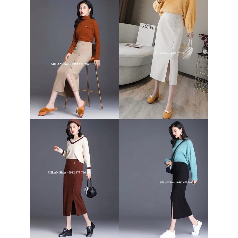 Chân váy len dài qua gối siêu xinh | BigBuy360 - bigbuy360.vn