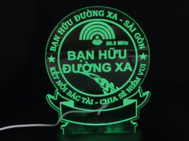 Đèn Led 3d Bạn Hữu Đường Xa 16 Màu Remote Điều Khiển - Quà tặng theo yêu cầu