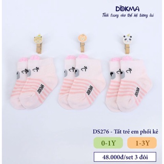 Set 3 tất Dokma cho bé 0-3Y