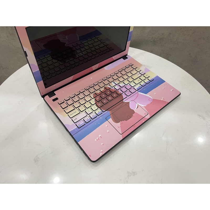 Skin Dán Laptop Gấu Cặp Dễ Thương