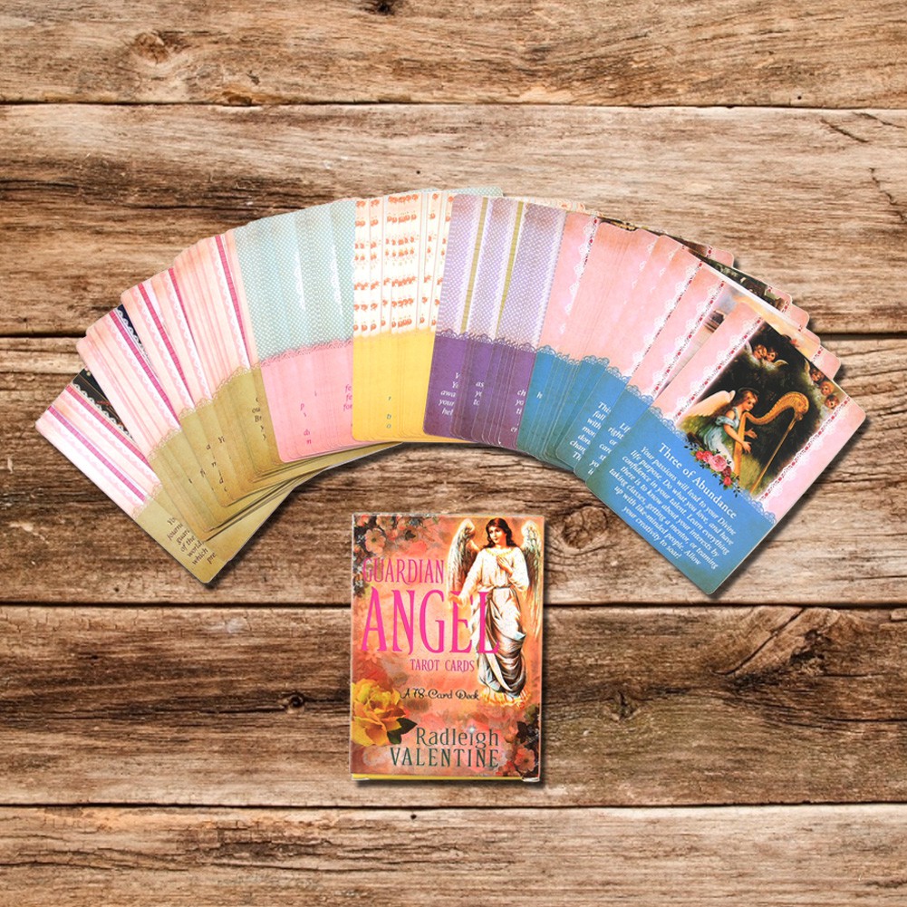 Bộ nhiều lá bài tarot hình thiên thần hộ mệnh: Bộ gồm 78 lá bài và sách hướng dẫn điện tử