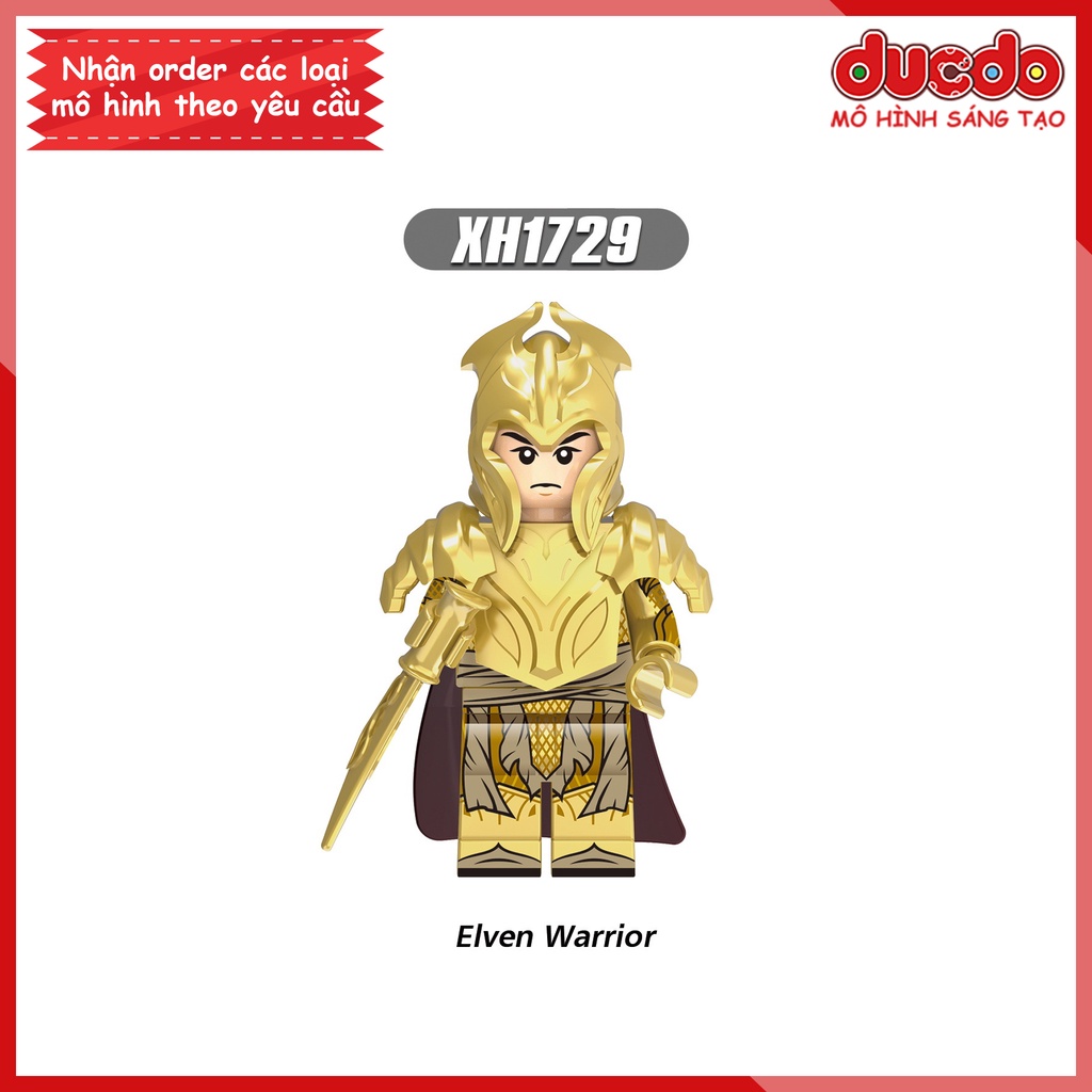 Minifigures nhân vật chiến binh Elves phim Chúa Tể Những Chiếc Nhẫn - Đồ chơi Lắp ghép Xếp hình Mô hình Mini XINH X0315