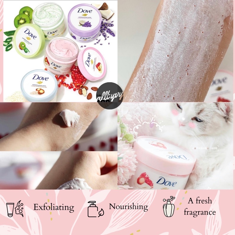 Allbyvy | Tẩy da chết body Dove Exfoliating Body Polish