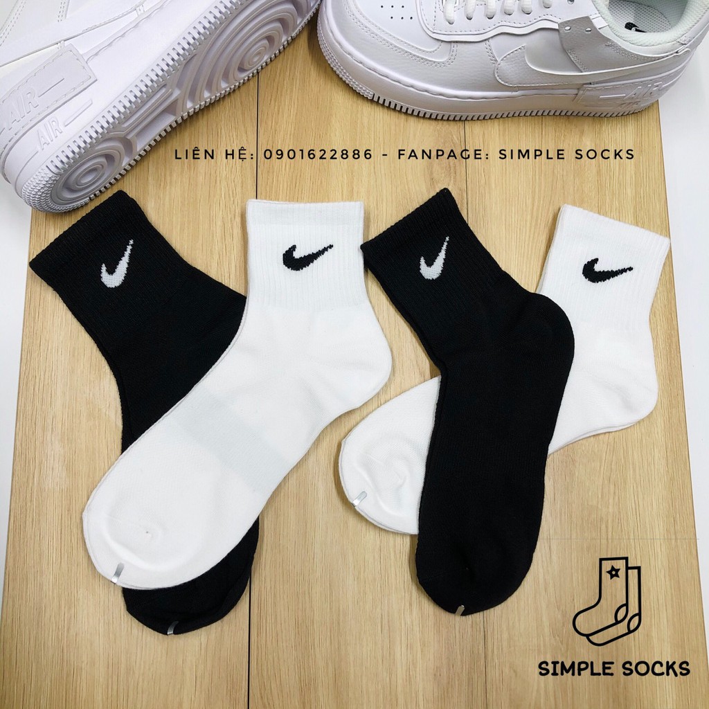 Vớ Nike Cổ Lửng 💝FREESHIP💝Tất Nam Nữ Nike Unisex Chính Hãng- Chống Hôi Chân Giá Rẻ Cotton Thoáng Mát
