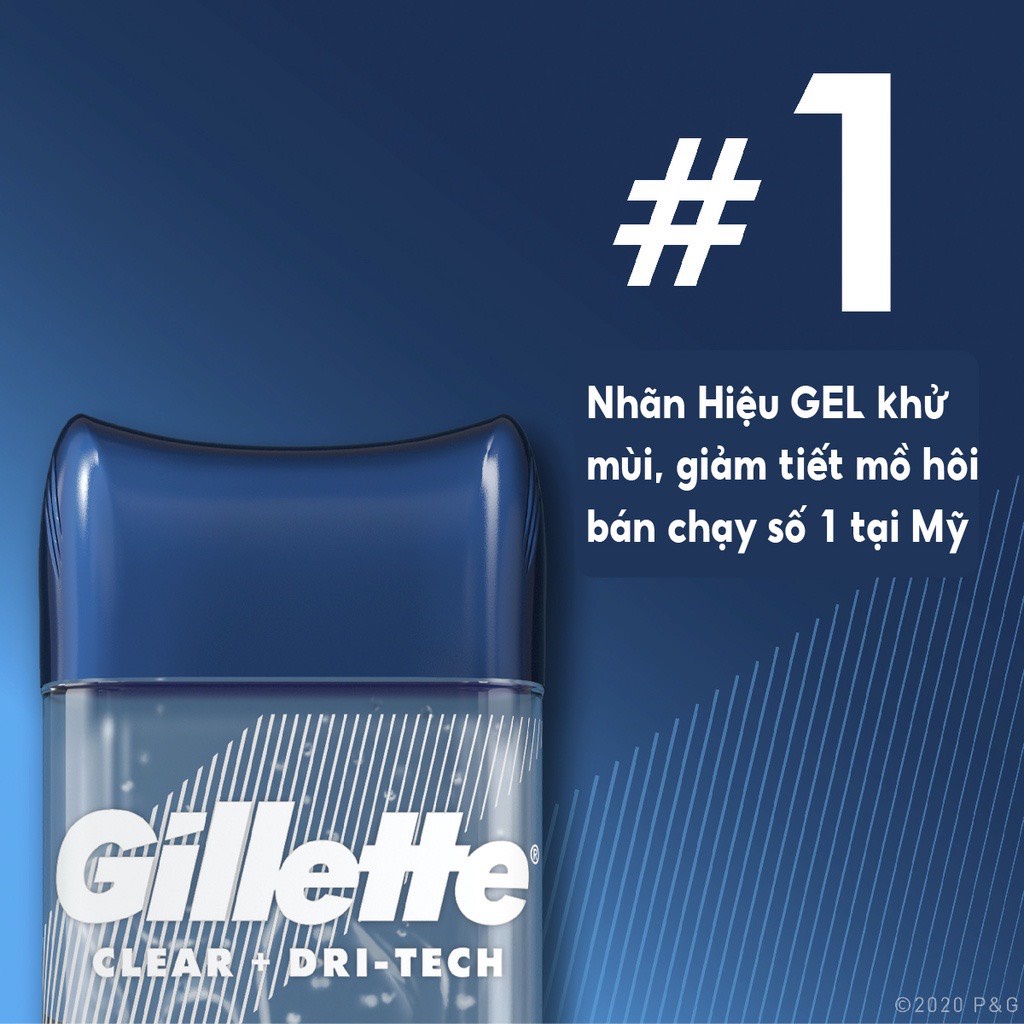 Lăn khử mùi nam Gel Gillette Cool Wave, Sport Ative, Arctic Ice 107g - Nhập Khẩu Mỹ