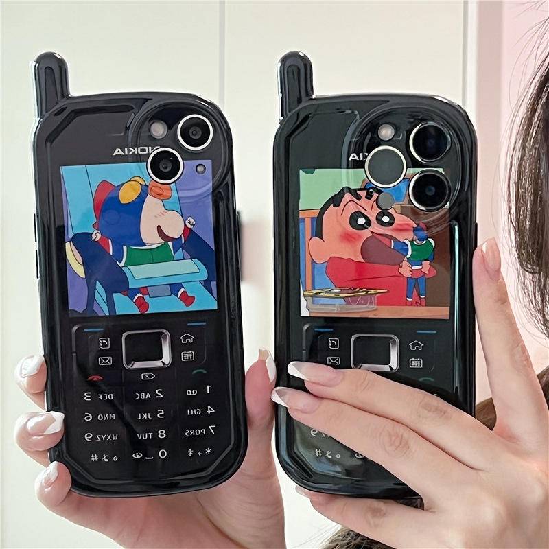 Ốp Điện Thoại Silicon Mềm Chống Sốc In Hình Shin-Chan Cho iPhone 11 12 13 pro max XR xs