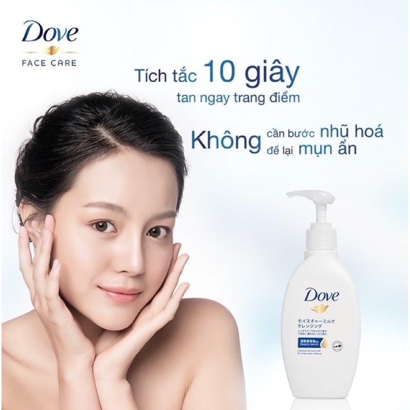 Sữa tẩy trang Dove hàng Nhật Bản 195ml