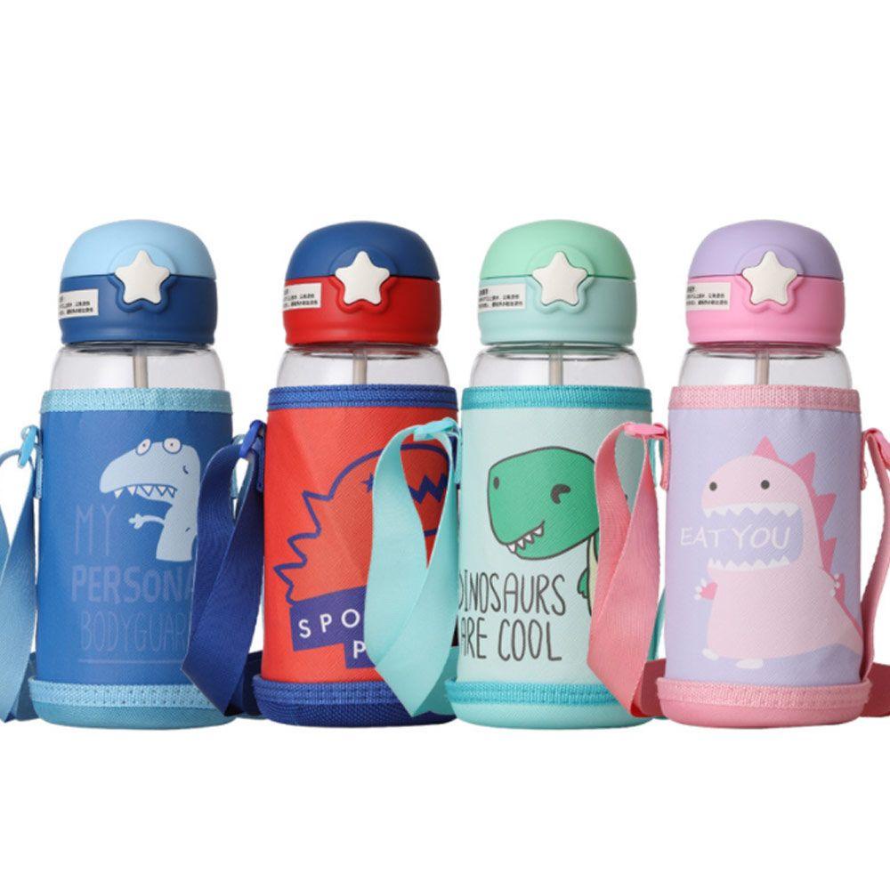 PISTA Bình Nước 700ML Kèm Ống Hút Và Túi Xách Tiện Lợi