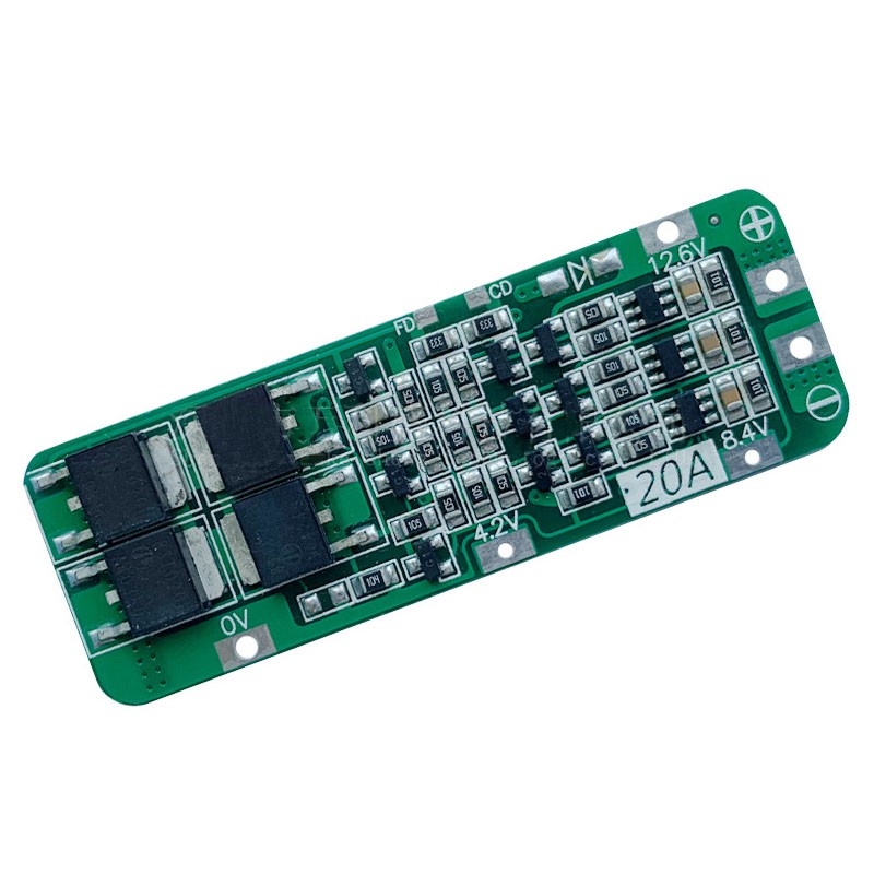 Bảng bảo vệ pin Lithium 3S 20A 11.1V 12V 12.6V 18650 Li-ion cho động cơ máy khoan PCB BMS