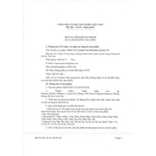 Sữa non Sunplus chính hãng 100%
