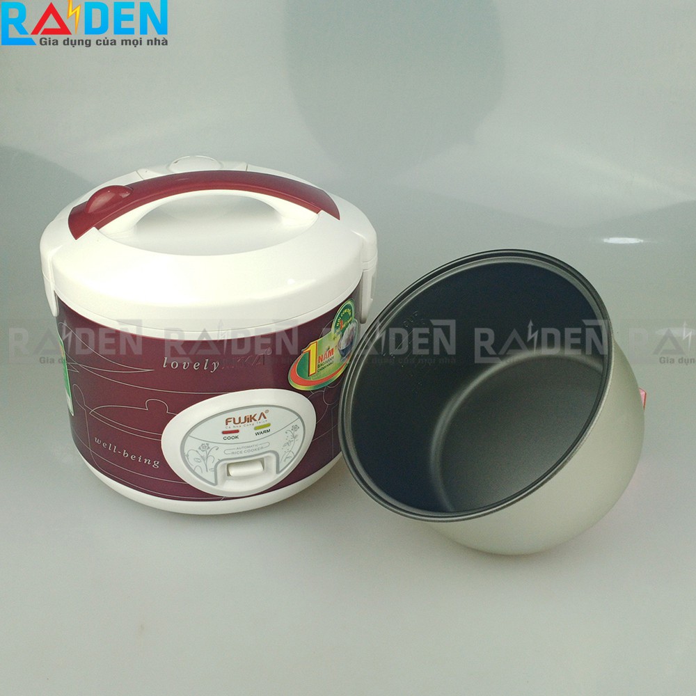 Nồi cơm điện nắp gài 1.8L Fujika FJ-CM18 dành cho 4 - 6 người ăn - Màu ngẫu nhiên