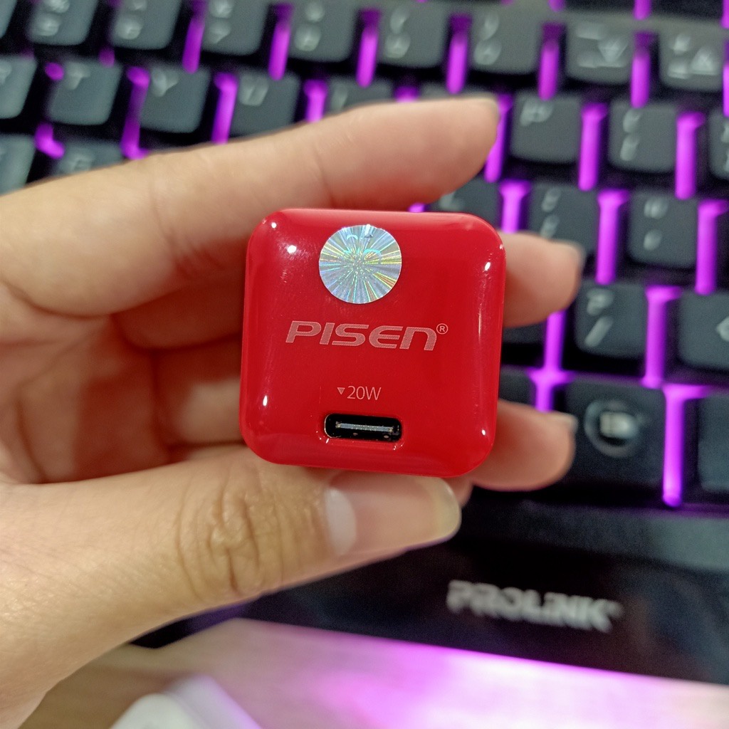 Củ Cục Sạc Nhanh Pisen 🔥Zin🔥 Quick PD3.0, QC4.0 20W Jack Type C - Bảo Hành 12 Tháng