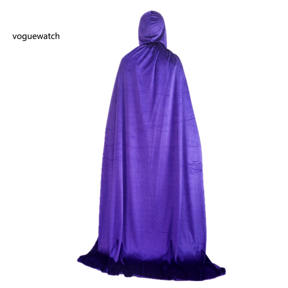 Áo choàng che toàn thân unisex có mũ dùng để hóa trang phù thủy/ma cà rồng trong tiệc Halloween | BigBuy360 - bigbuy360.vn