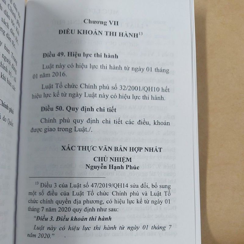 Sách - Luật tổ chức chính phủ (NXB Lao động)