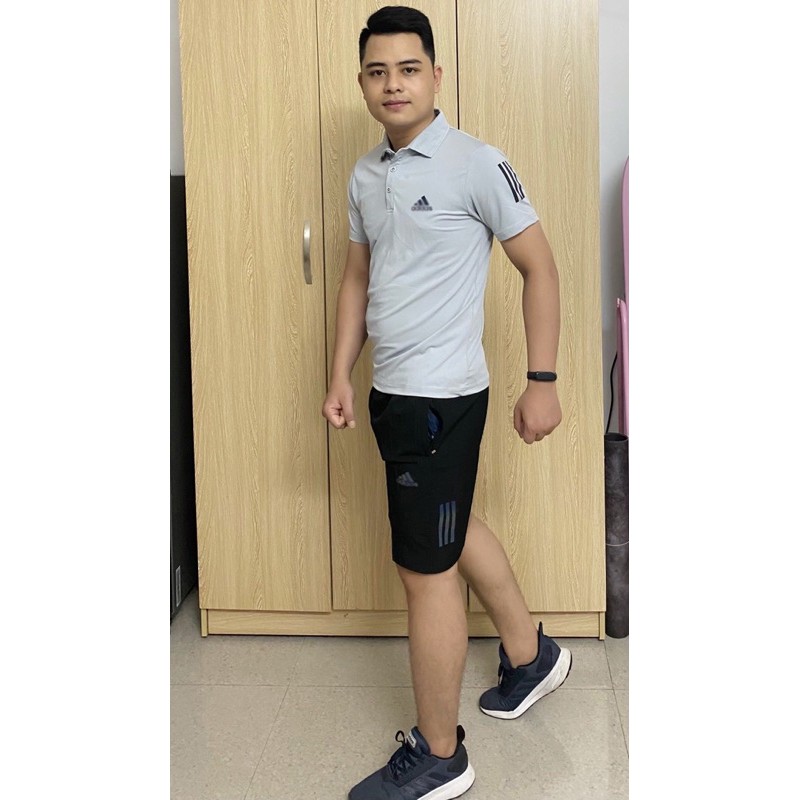 [SALE Hàng loại 1] Bộ thể thao nam, bộ adidas nam cao cấp vải lỗ kim thông hơi co giãn 4 chiều | BigBuy360 - bigbuy360.vn