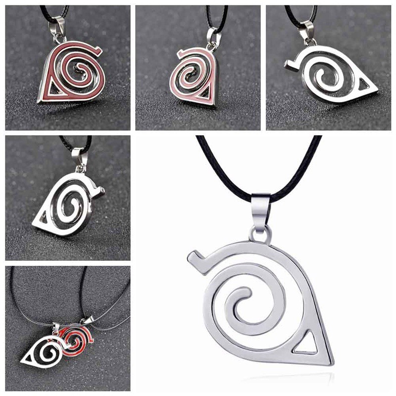 Vòng cổ hóa trang bằng kim loại họa tiết hoạt hình naruto hokage độc đáo