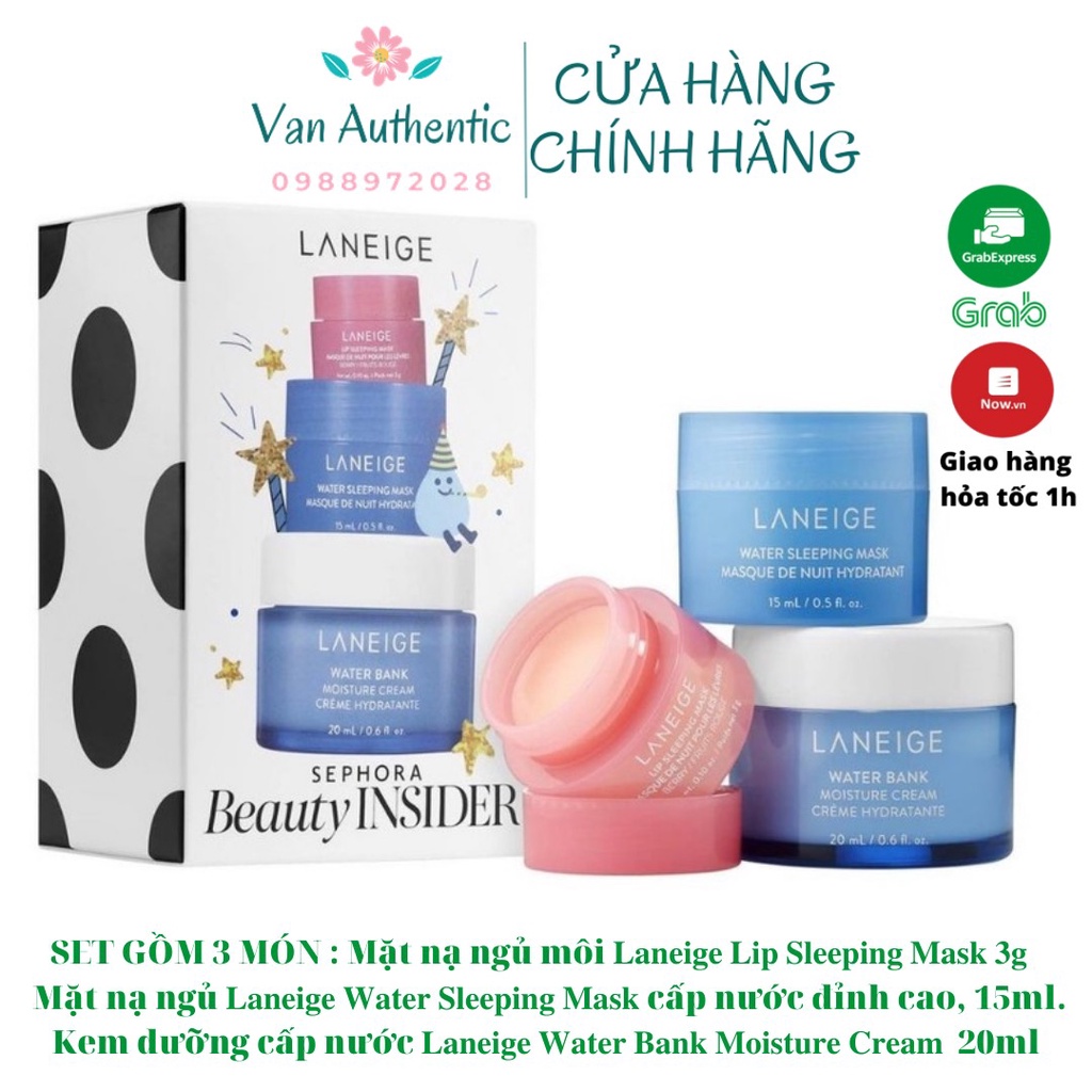 Set Dưỡng Da Laneige Sephora Mini 3 Món