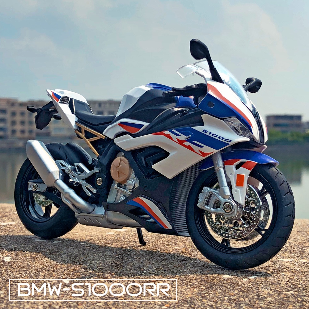 Mô Hình Xe Mô Tô BMW S1000RR Axe Tỉ Lệ 1:12 Bằng Hợp Kim Độc Đáo Sống Động