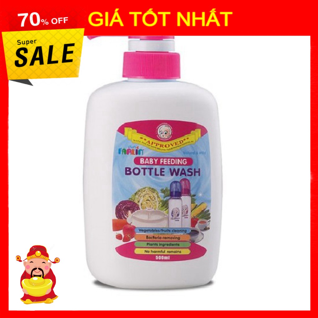 [ GIÁ TỐT NHẤT ]  Nước rửa bình sữa Farlin BF-200-5 (500ml) [ HÀNG CHÍNH HÃNG ]