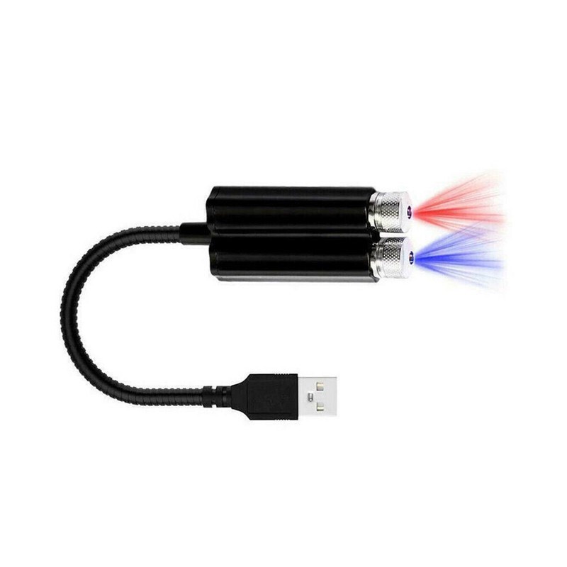 Cặp Đèn Led laser bầu trời Sao Trang Trí Nội Thất Ô Tô, Phòng Khách, Phòng Ngủ Cổng hiệu ứng ánh sáng chân cắm USB