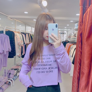 Áo Croptop tay dài