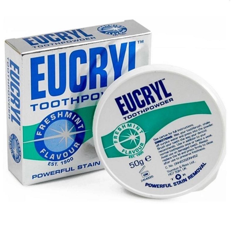 Bột tẩy trắng răng EUCRYL 50g