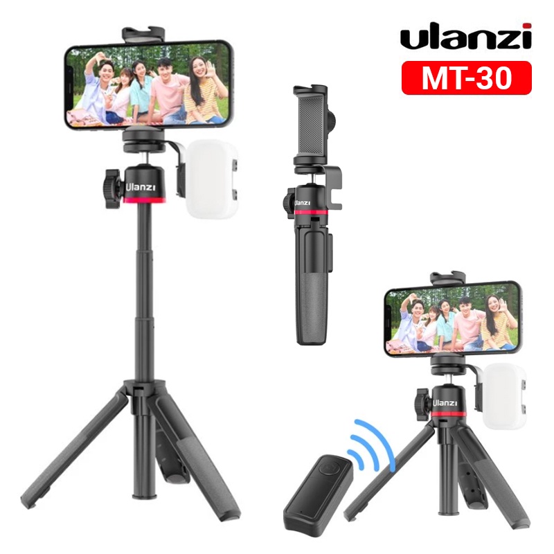 Tripod Mini Ulanzi MT 08 Extension - Chân máy mini cầm tay cho máy ảnh, điện thoại + tặng kèm ngàm chữ U