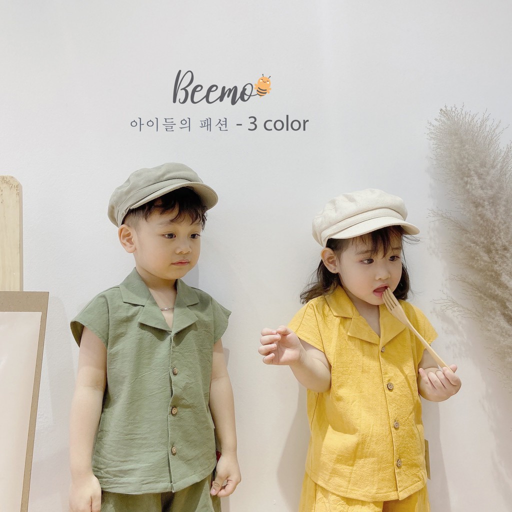 Bộ thô giả vest bé trai bé gái đều mặc được