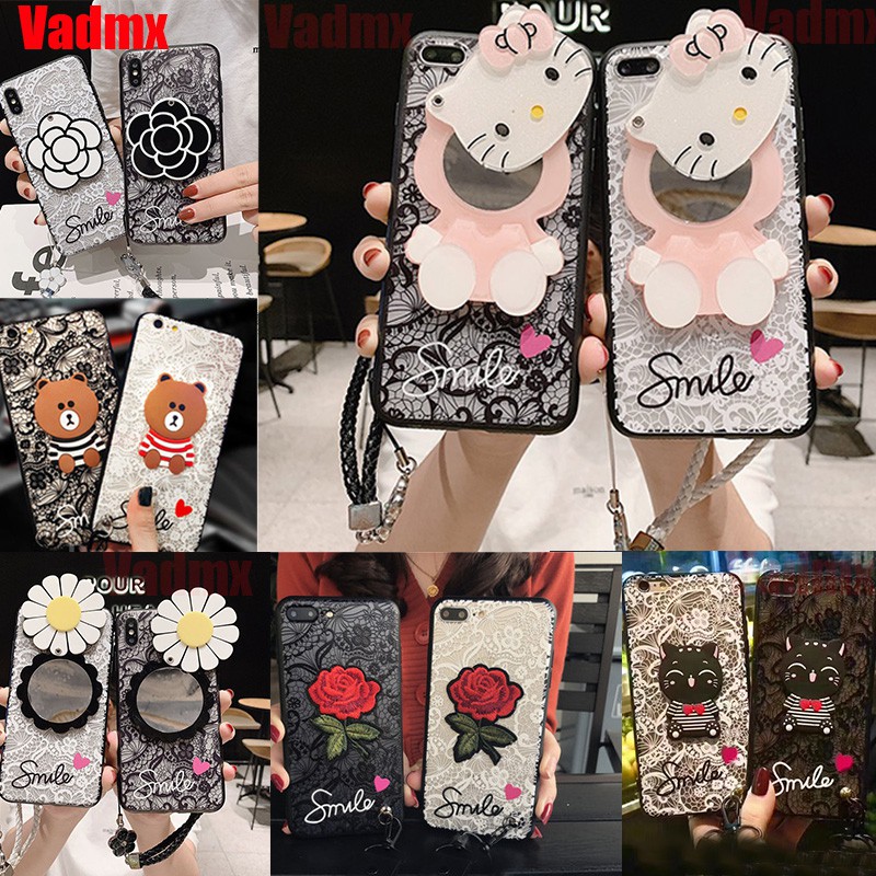 Ốp Lưng Tráng Gương In Hình Hello Kitty Cho Samsung Note 9 8 5 4 3 C9 C7 C5 Pro J2 Prime