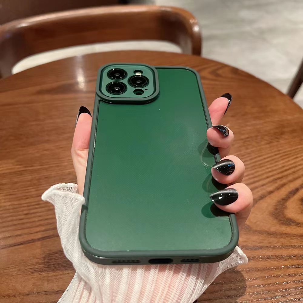 Ốp Điện Thoại Cứng Trong Suốt Chống Sốc Kiểu Dáng Sang Trọng Cho iPhone 14 13 12 11 Pro Max