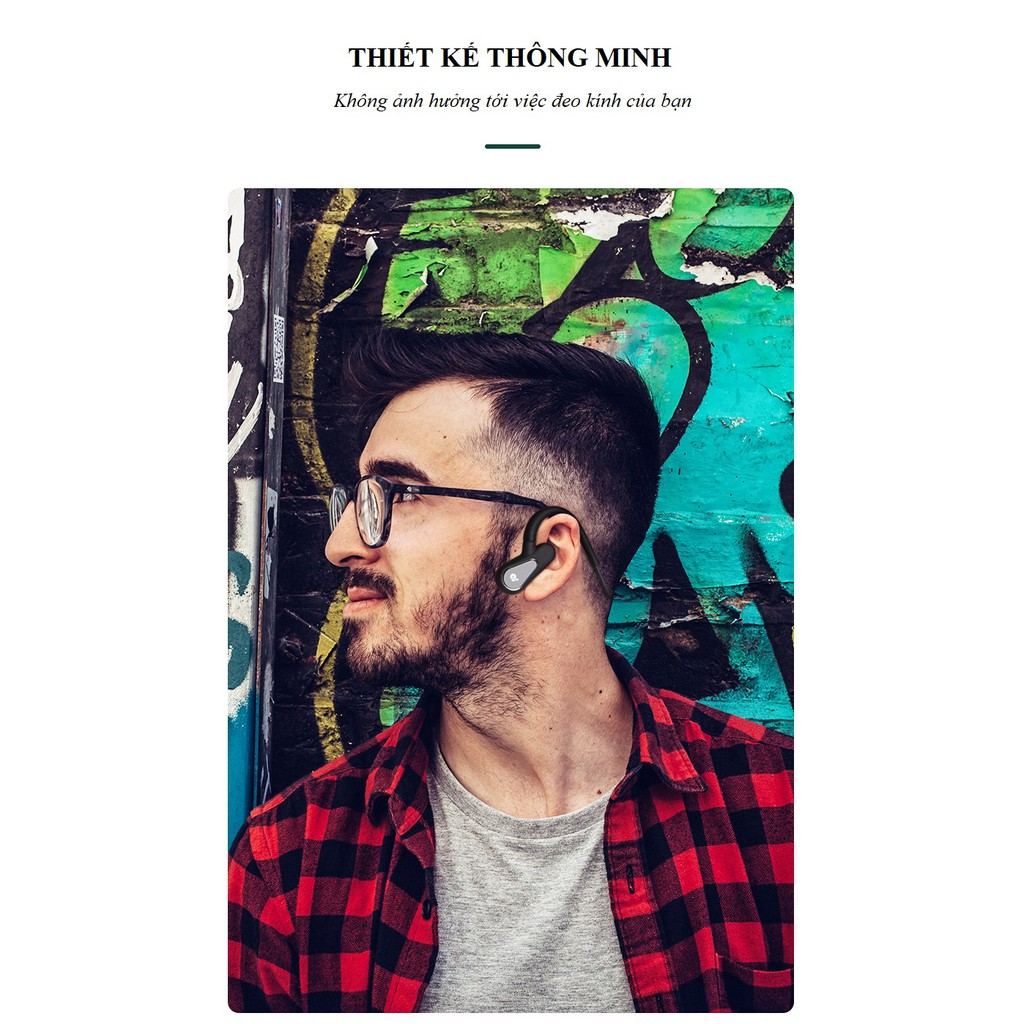 Tai Nghe Nhét Tai❤️FREESHIP❤️Tai Nghe Dẫn Xương A01 - Công Nghệ Bluetooth 5.0