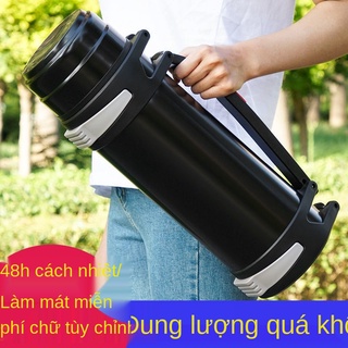 Bình bảo ôn inox 304, cốc bảo ôn dung tích lớn, bình nước ô tô nam di động ngoài trời, bình giữ nhiệt gia đình 1-5 lít