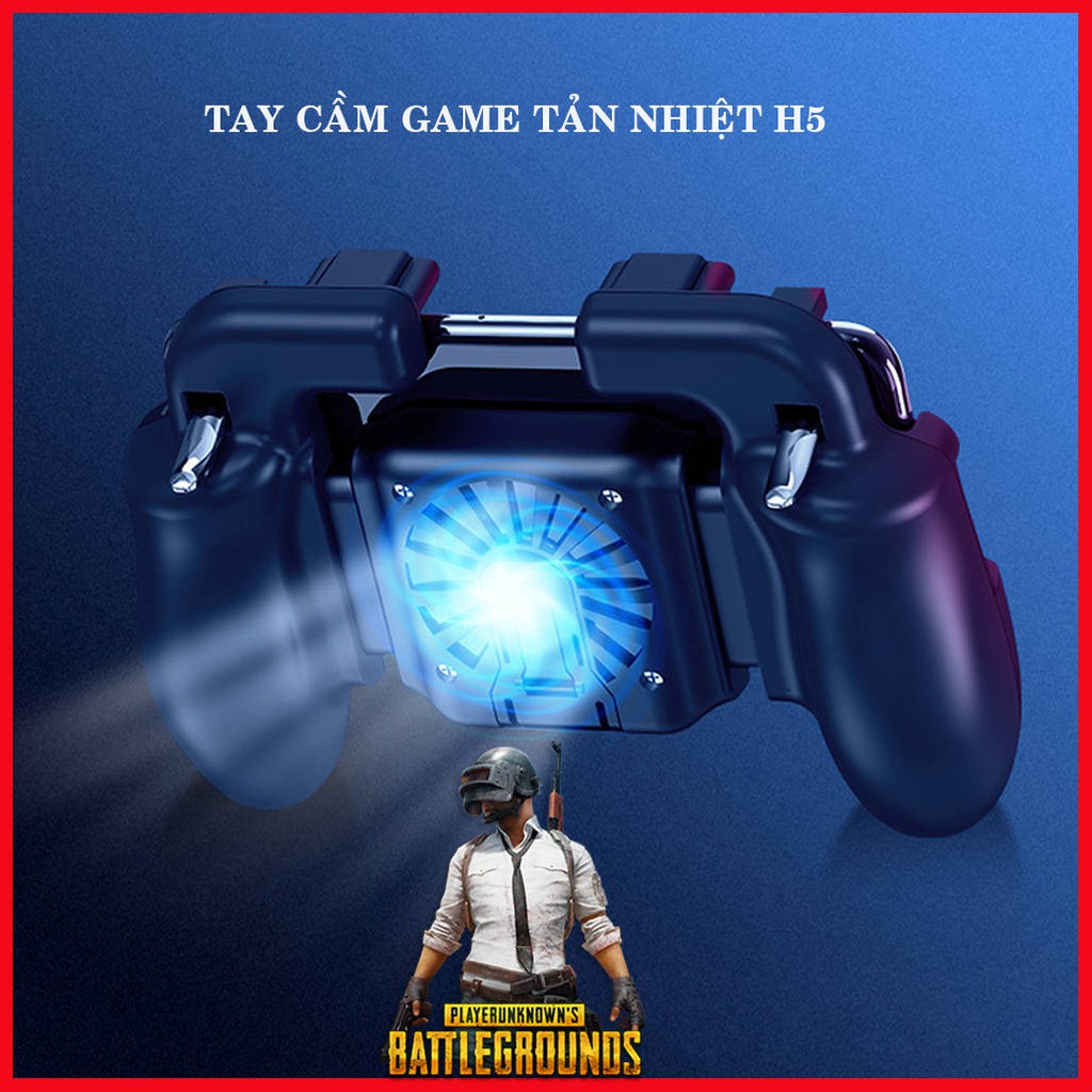 Tay cầm chơi Game H5 có quạt tản nhiệt.