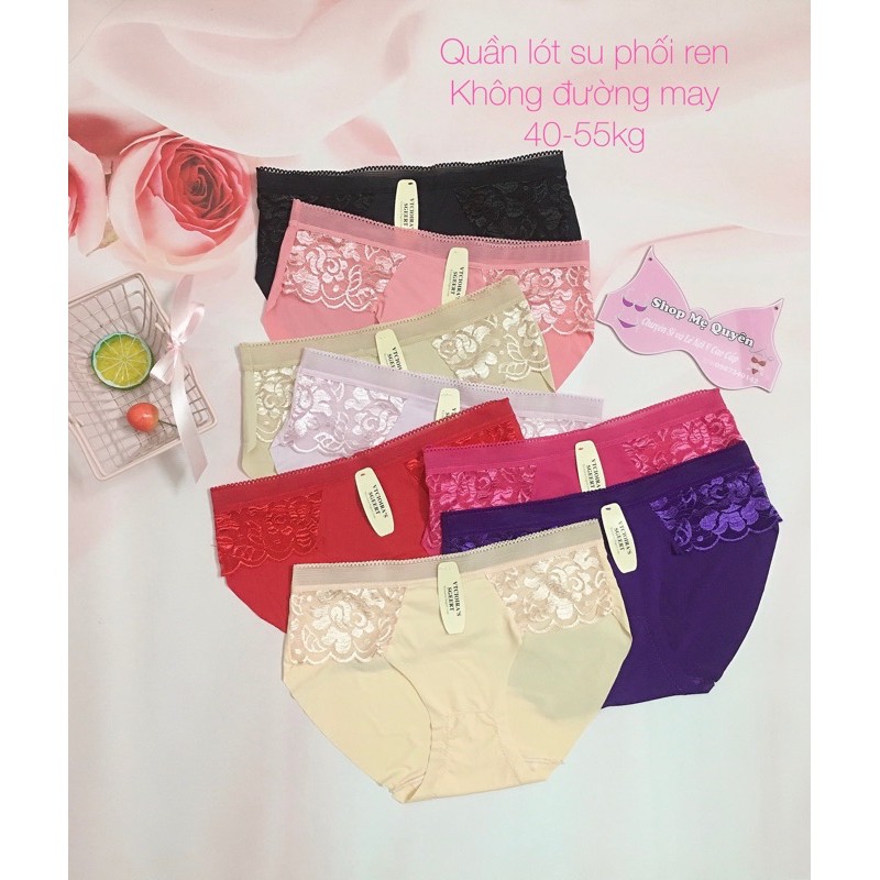 Quần lót Su phối Ren mềm mại không đường may