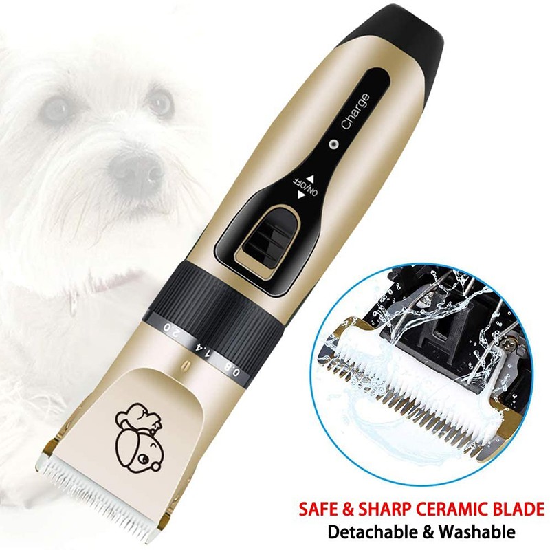 Full Bộ Tông Đơ Cắt Tỉa Spa Lông Chó Mèo Máy Cắt Tỉa Clipper Kit An Toàn Tiện Lợi Tại Nhà - Bobo Pet Shop Hà Nội