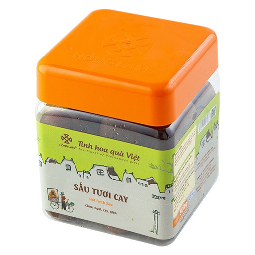 Ô Mai (Xí Muội) Sấu Tươi Cay Hồng Lam - Vị Chua Cay Giòn - Hộp, gói (200g, 300g, 500g)