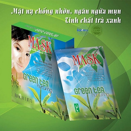 Mặt nạ chống nhờn ngừa mụn tinh chất trà xanh Bạch Liên
